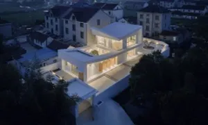 Ngôi nhà 180 m2 thiết kế hình du thuyền Ngôi nhà 180 m2 thiết kế hình du thuyền