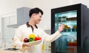 Mặt kính xuyên thấu thông minh trên tủ lạnh LG InstaView Mặt kính xuyên thấu thông minh trên tủ lạnh LG InstaView