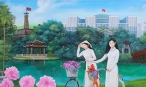 Cảnh sắc, con người Việt qua bộ tranh dài 300 m Cảnh sắc, con người Việt qua bộ tranh dài 300 m