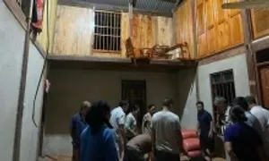 Sập nhà sàn ở Thái Nguyên, 6 người bị thương Sập nhà sàn ở Thái Nguyên, 6 người bị thương